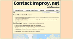 Desktop Screenshot of contactimprov.net