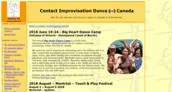 Desktop Screenshot of contactimprov.ca